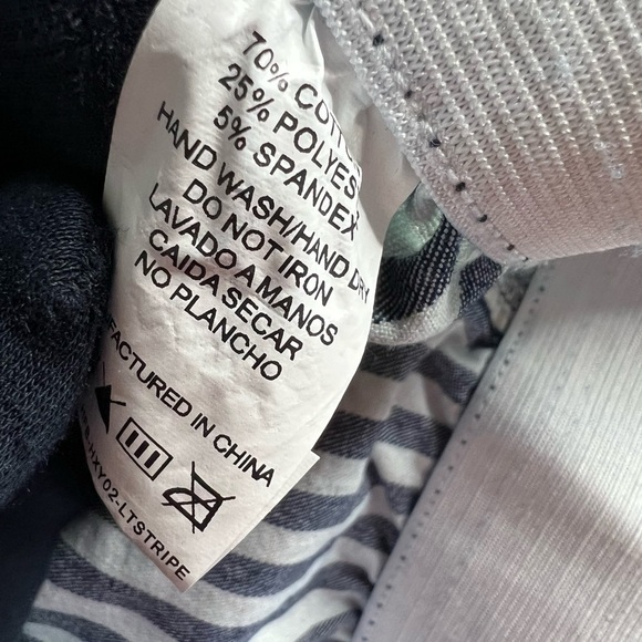 Home Folk Blue Striped Elastic Waist Flare Jeans - Picture 10 of 11